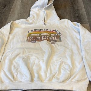 White Graphic Hoodie